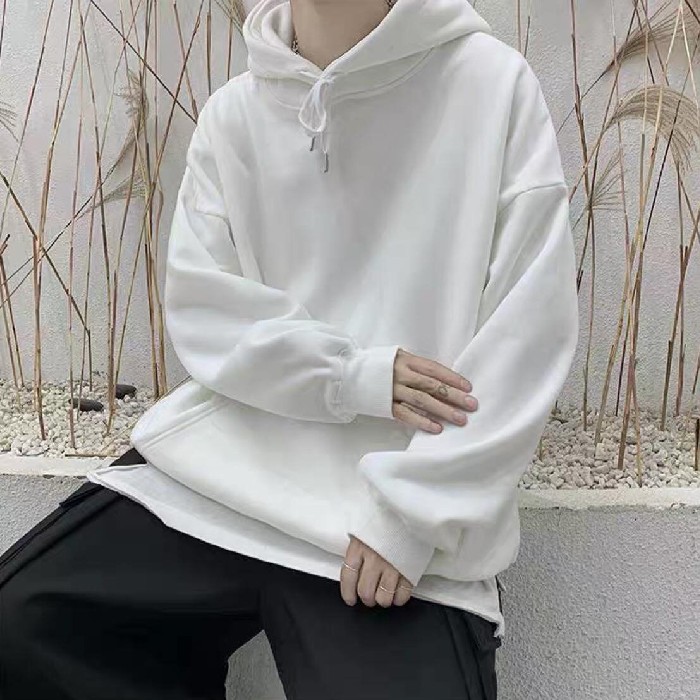 Hoodie đen trơn unisex, áo khoác hoodie basic - Gin Store