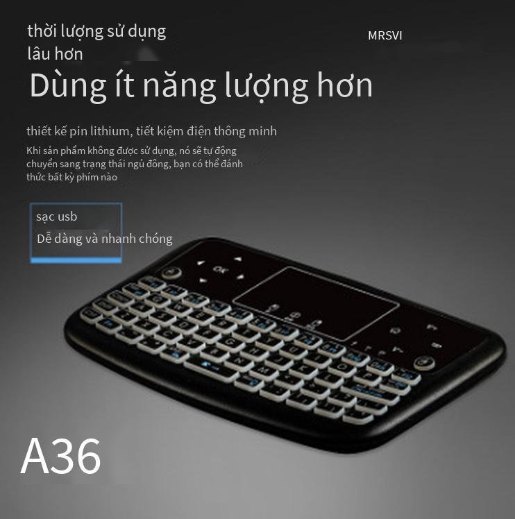 Phong cách mới nhất Bàn phím mini i8 chuột không khí 2.4G pin khô không dây pin lithium đèn nền ba màu