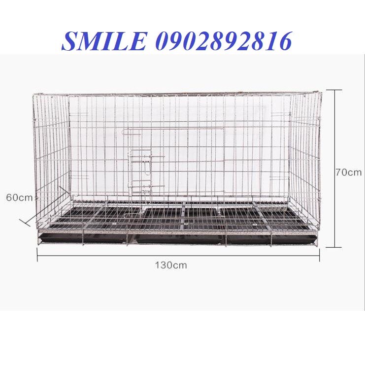 CHUỒNG,LỒNG CHO CHÓ,MÈO THÚ CƯNG LỚN 1M3X60X70CM GẤP GỌN TIỆN LỢI