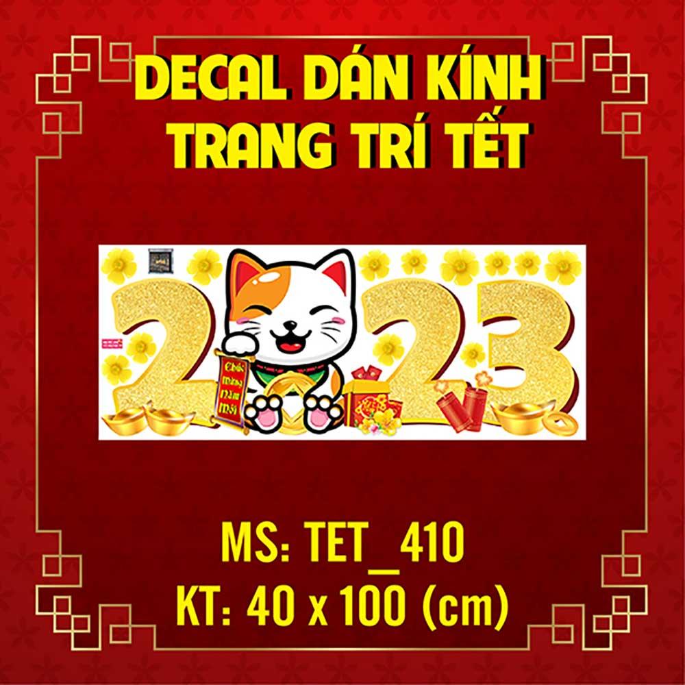 DECAL TRANG TRÍ TẾT 2023 COMBO SỐ 110