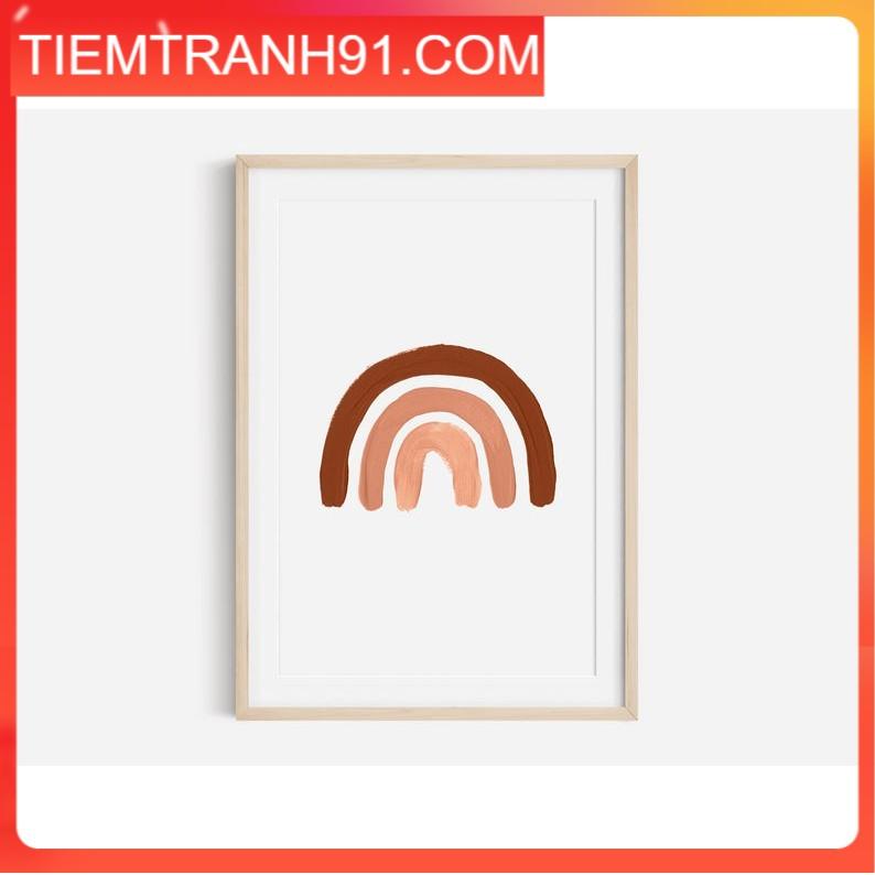 Tranh treo tường | Tranh nghệ thuật trừu tượng - Rainbow Print, Boho Print, Whimsical Art Prints