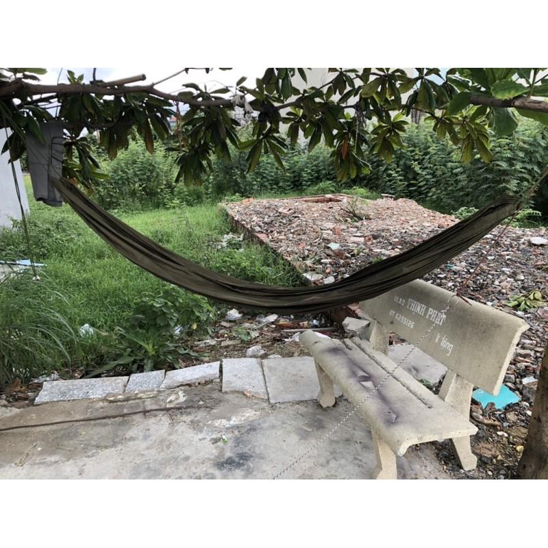 Võng dù lính dài 2m4 - 2 lớp siêu dày chắc