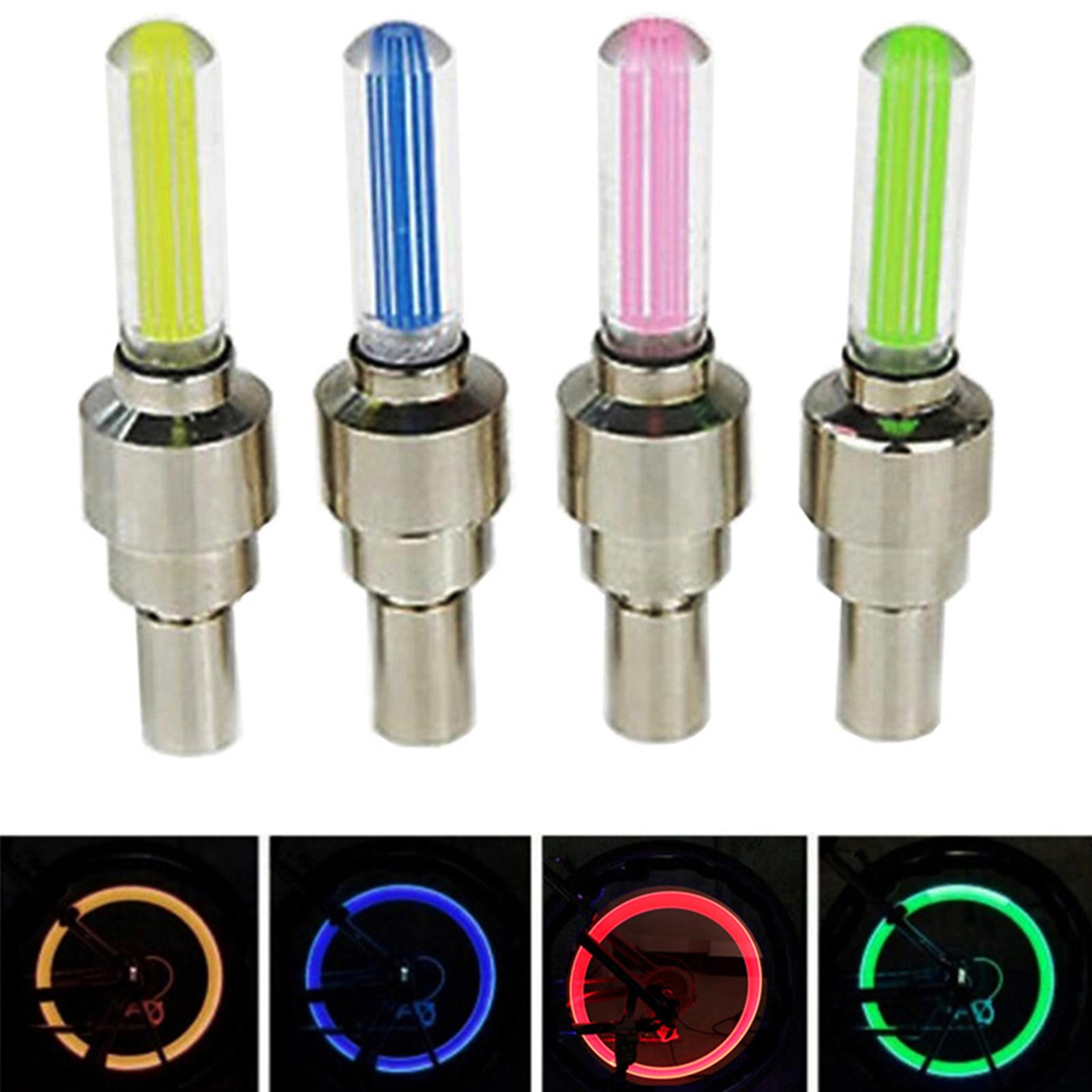 Bộ 4 Đèn Led Gắn Bánh Xe Tự Động Phát Sáng Nhiều Màu Sắc Flash Tyre Wheel Stem