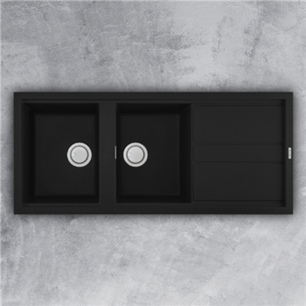 Chậu Rửa Đá Granite Nano Malloca NERO K-50040 - Đen