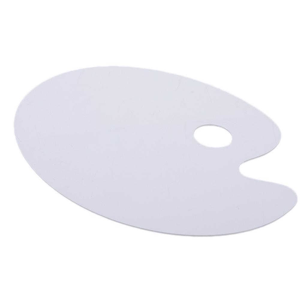 4xOval Clear Acrylic Paint Tray Palette for Watercolor Oil Acrylic Paint Art