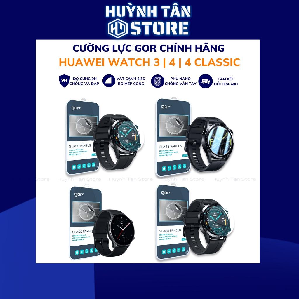 Kính cường lực Galaxy Watch 3 , 4 , 4 Classic trong suốt chính hãng GOR vát 2,5D - Hàng nhập khẩu