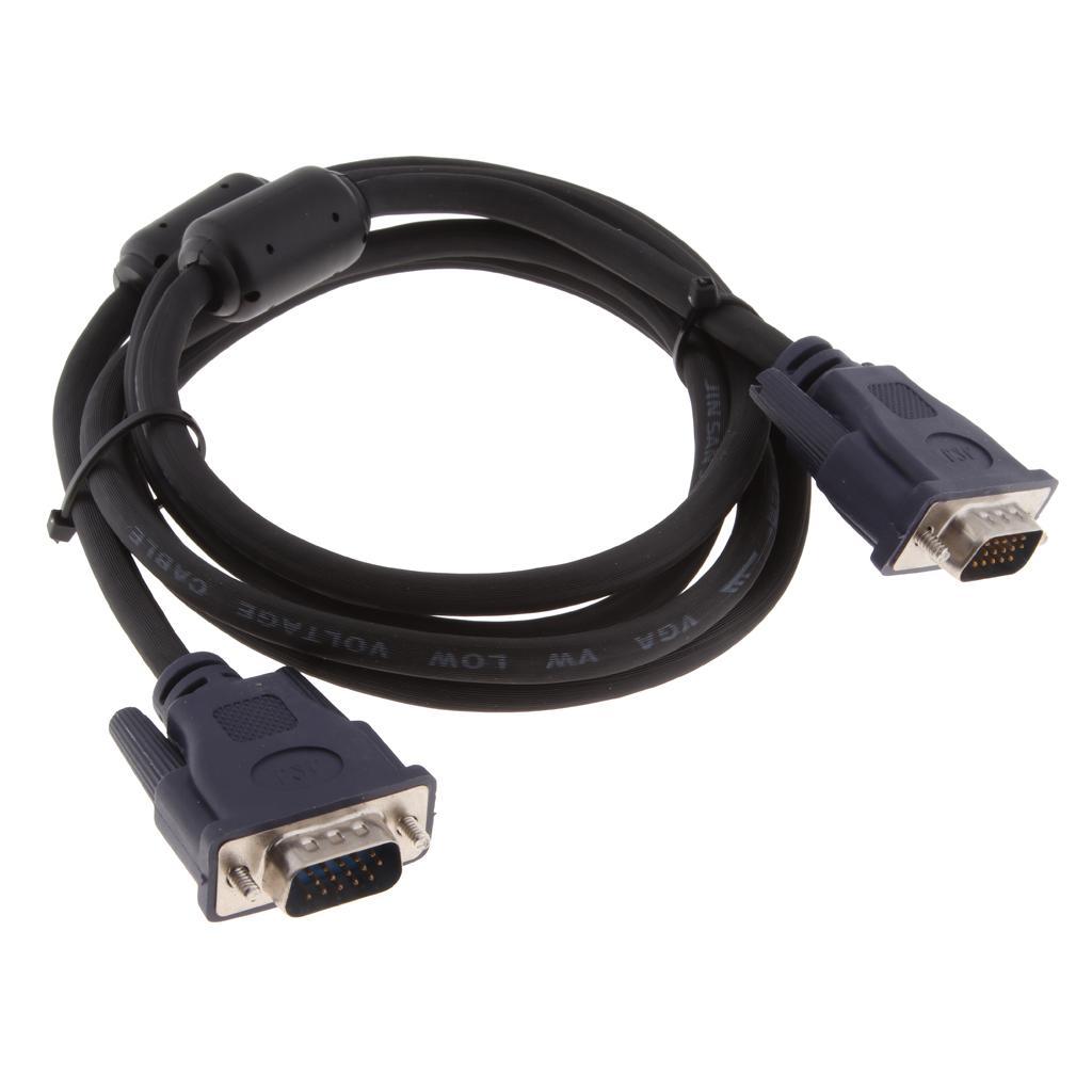 VGA Extension Cable Male to Male Monitor Video Adapter Cord 1080P