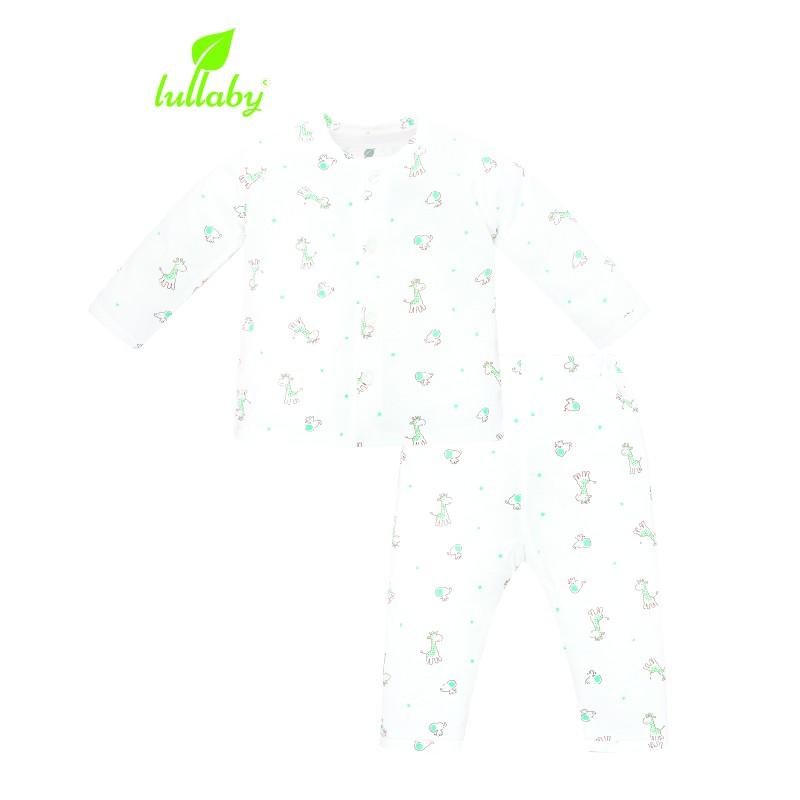  Lullaby - Bộ quần áo cài giữa tay dài - NH605-606P