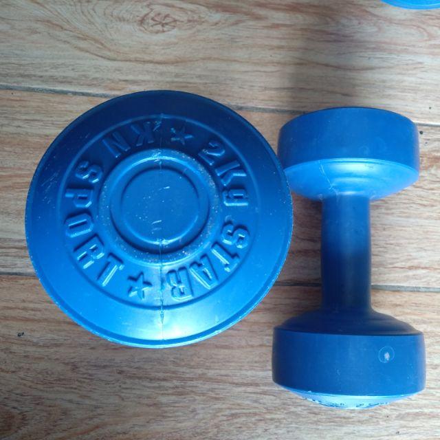 Tạ 2kg Nhựa Nhồi Sẵn