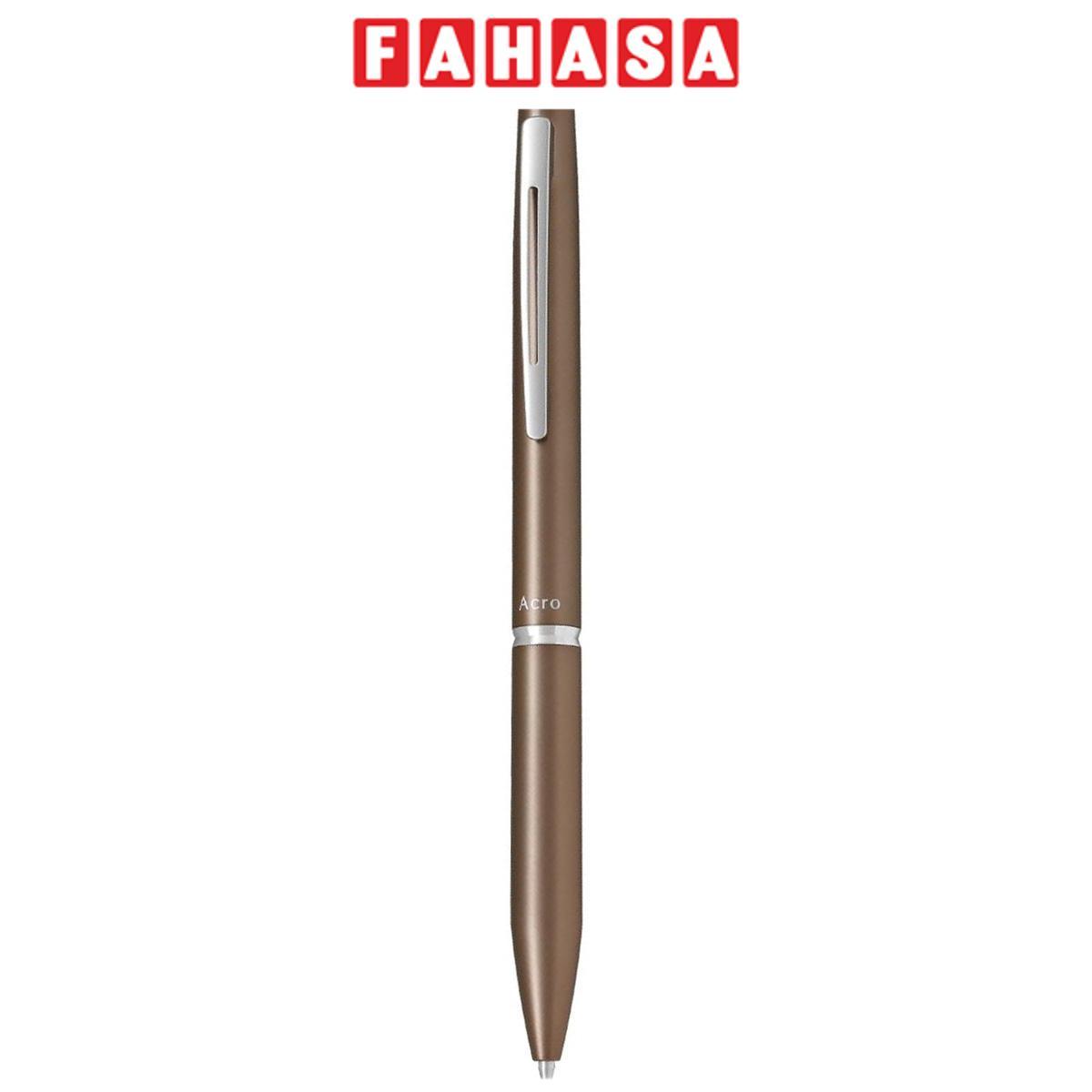 Bút Bi Ký Acro 1000 0.7 mm - Pilot BAC-1SF-MBN - Mực Đen - Thân Nâu Kèm Hộp