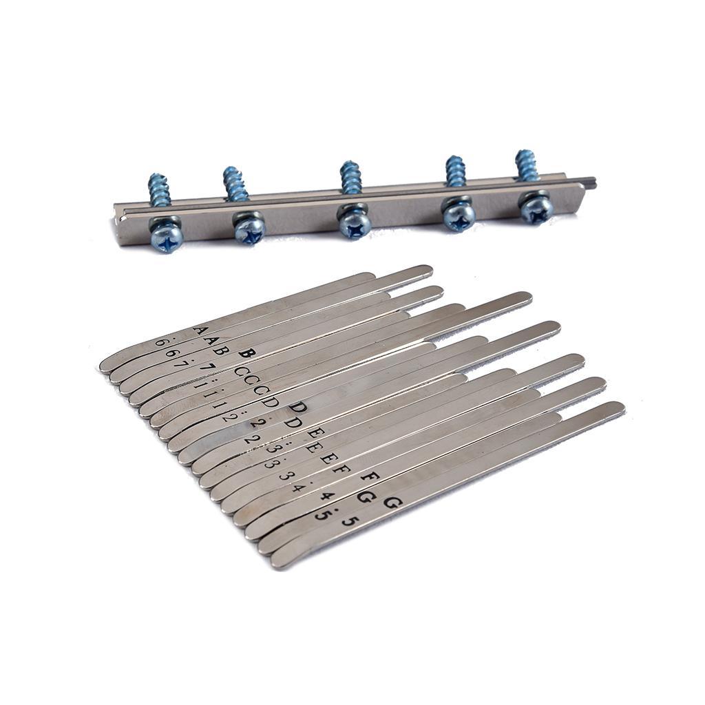 Replacement Kalimba Thumb Piano Steel Keys For 17 Key African Kalimba