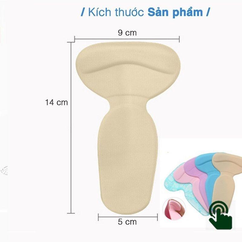 RẺ VÔ ĐỊCH Lót gót giày rộng cao gót chống rộng, chống trầy, Chống Đau Chân Bằng Silicon Kéo Dài Từ Gót Đến Nửa Bàn Chân