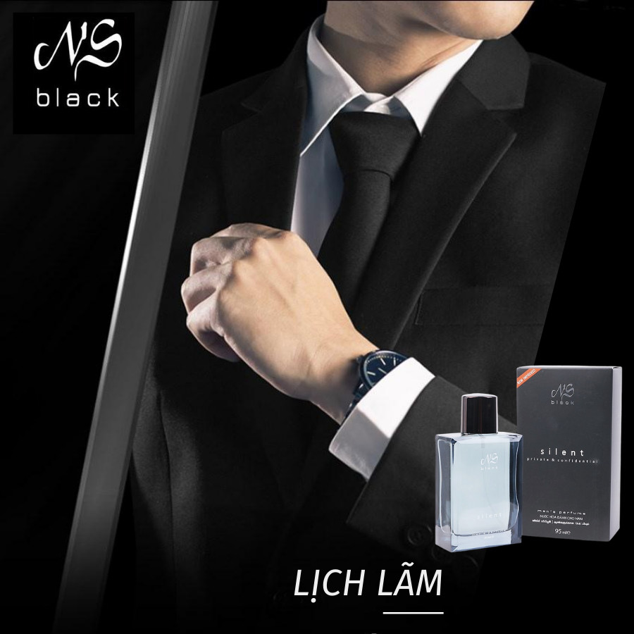 Nước hoa nam NS Black Silent EDP (Eau De Parfum) 95ml