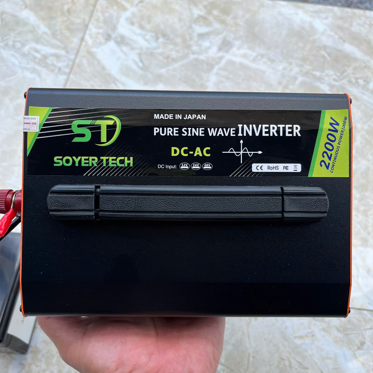Inverter Kích Điện 2200W ST Nhật Bản Chuyển Đổi 12V 24V Sang 220V Cao Cấp 2 Quạt Làm Mát, đèn trang trí