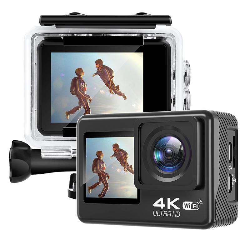 Camera Hành Động 4K HD Có Màn Hình Điều Khiển Từ Xa Camera Thể Thao Chống Nước Ổ Ghi Camera Thể Thao 4K Mũ Bảo Hiểm Action Cam Hero