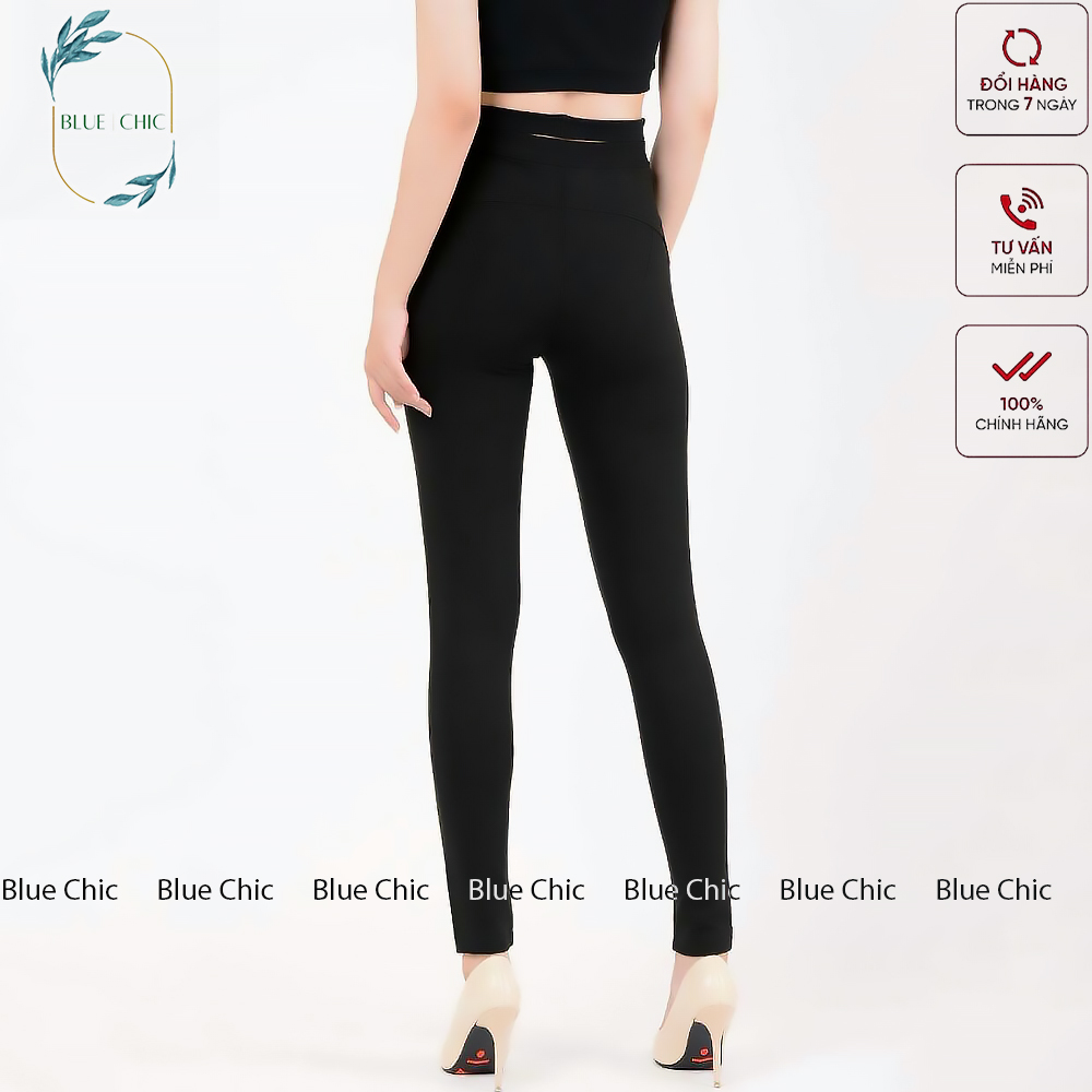 Quần legging nữ dài Blue Chic nâng mông lưng cạp cao giữ nhiệt leggin thun ôm bó vải dày dặn bigsize