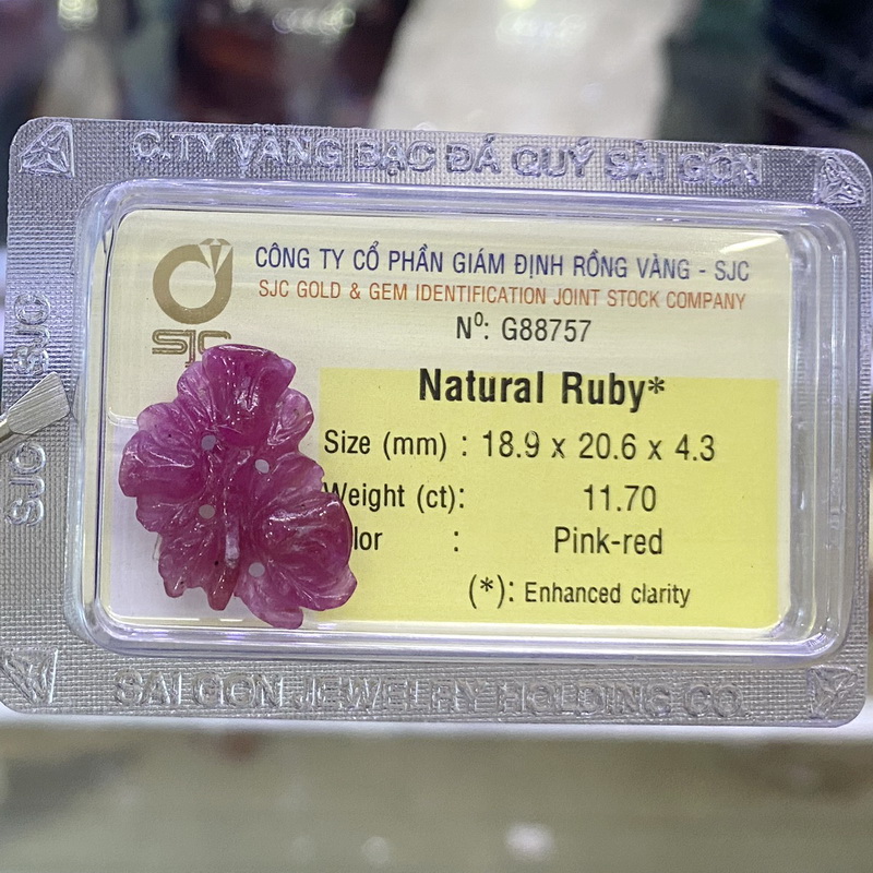 Hoa Hồng Ly Ly Đá Ruby Kiểm Định Tự Nhiên Phong Thuỷ