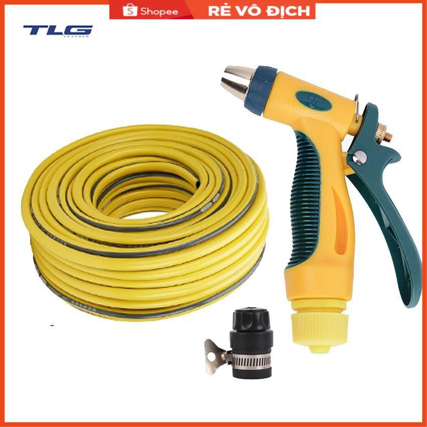 Bộ dây vòi xịt nước rửa xe,tưới cây tăng áp 3 lần 7-10m
