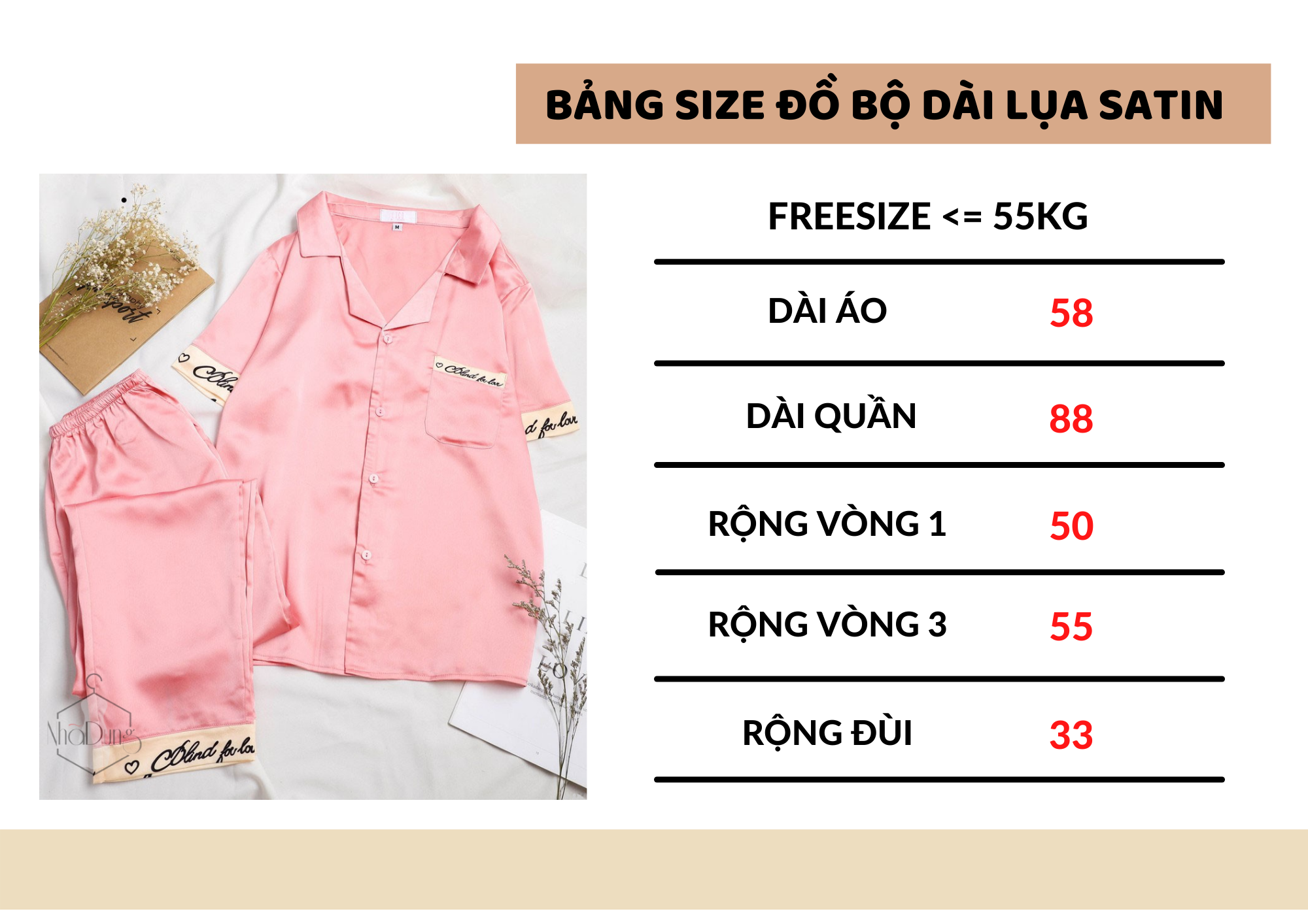 Đồ bộ mặc nhà đồ ngủ nữ dài lụa satin mềm mát kiểu dáng dễ thương, sang trọng dưới 55kg