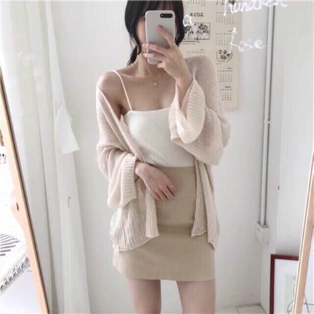 Áo Cardigan Len Nữ AKC