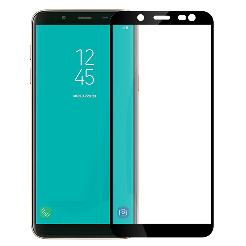 Kính cường lực dành cho Samsung Galaxy J8 full màn full keo - Đen
