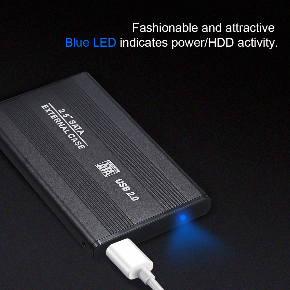 Bộ Chuyển Đổi USB2.0 Sang SATA HDD Với Hộp Đựng 2,5 Inch