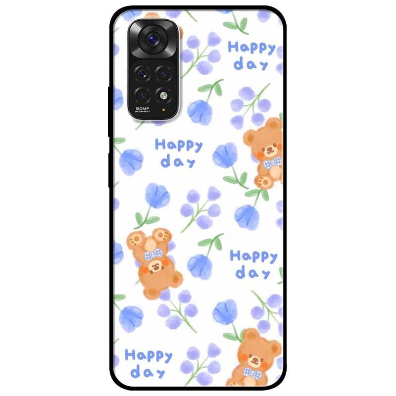 Ốp lưng dành cho Xiaomi Redmi Note 11 4G mẫu Hoạ Tiết Hoa Tím 1