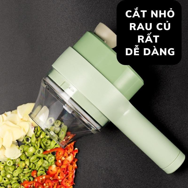 Máy Xay Cắt Thực Phẩm Đa Năng Có Cổng Sạc Usb Tiện Dụng, Máy Cắt Tỏi Ớt Rau Củ Cầm Tay Cao Cấp