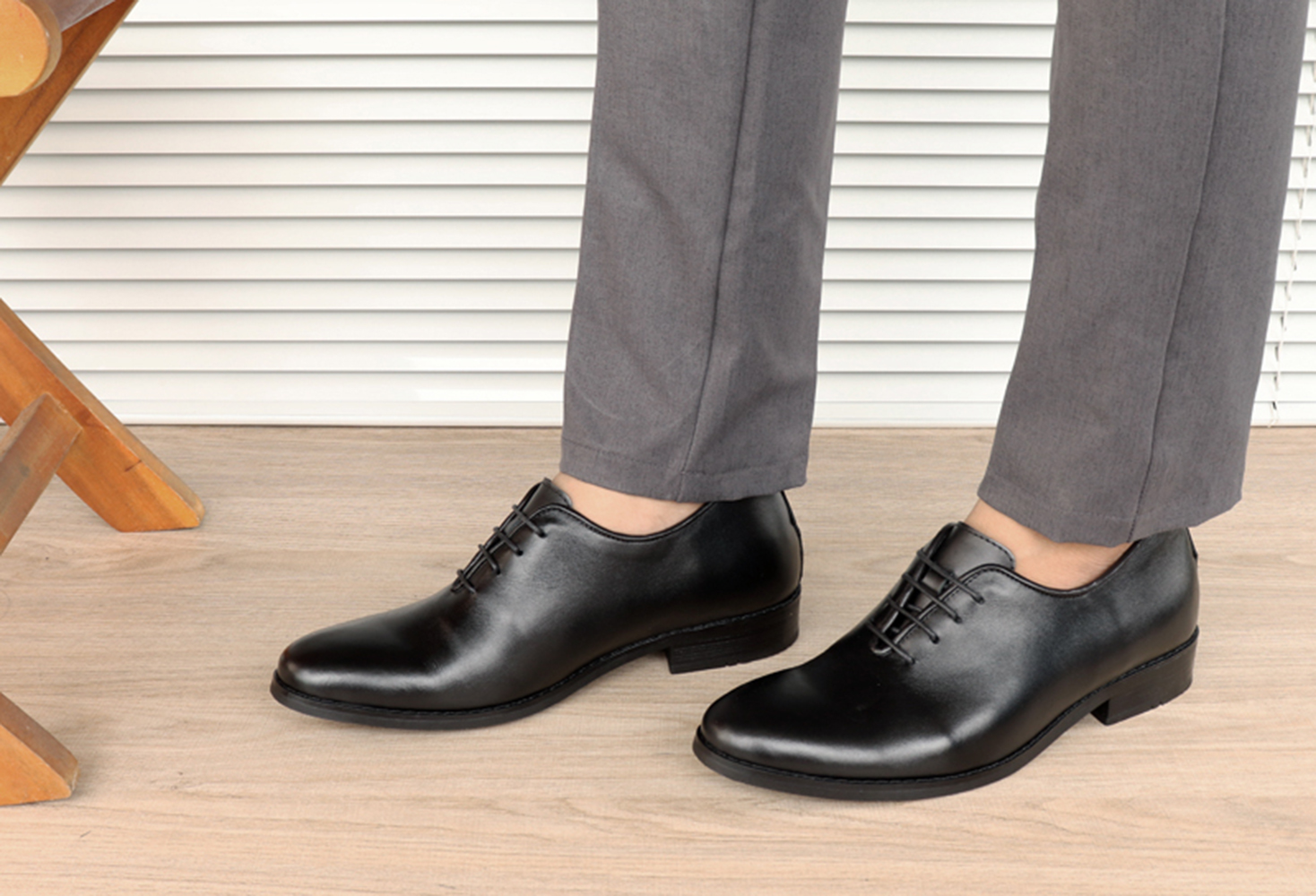 GIÀY TĂNG CHIỀU CAO GIÀY CAO DÀNH CHO NAM GIỚI S1003 ĐEN TRƠN - CAO 6CM GIÀY ĐỘN NAM CAO VƯỢT TRỘI