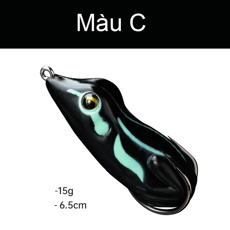 Mồi câu lure mồi nhái giả câu cá lóc cá sộp 6.5cm 15g mồi câu cá siêu nhậy MOI-4