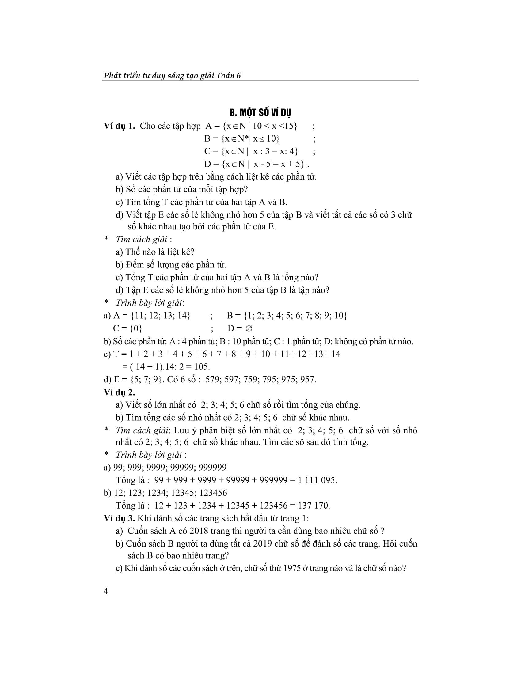 Phát Triển Tư Duy Sáng Tạo Giải Toán 6 - Tập 1