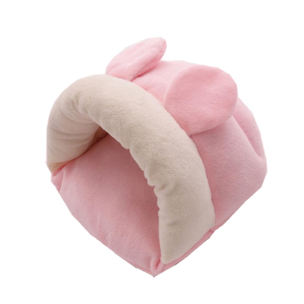Small Pet Mouse Hamster Squirrel Sleeping Bag Cotton Winter Warm House Nest Pink