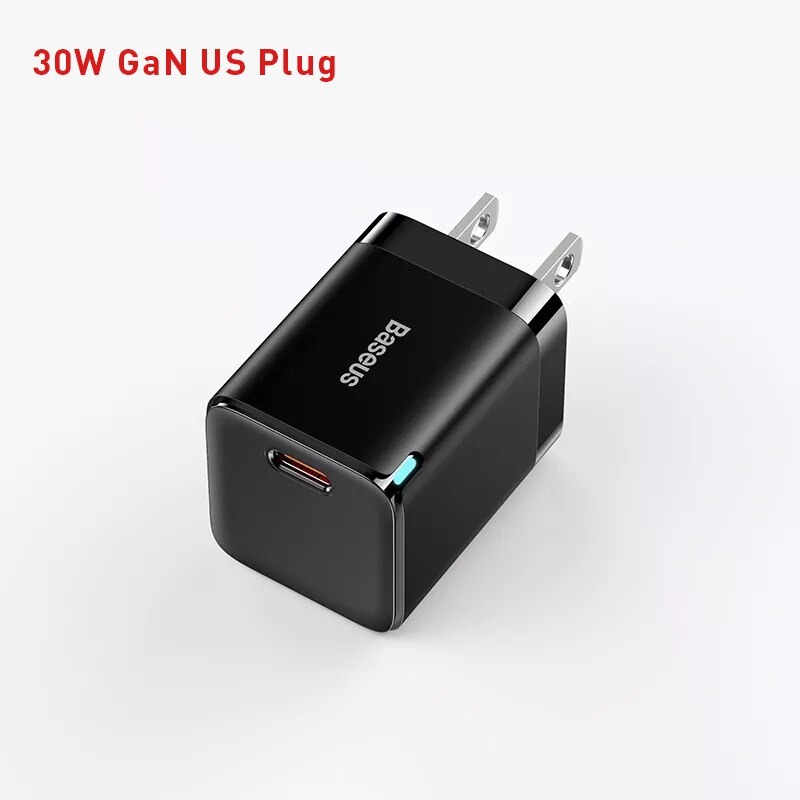 Củ Sạc Nhanh Type C Baseus Gan 3 Fast Charger 30w PD3.0 QC3.0 Cho Điện Thoại - Hàng Chính Hãng