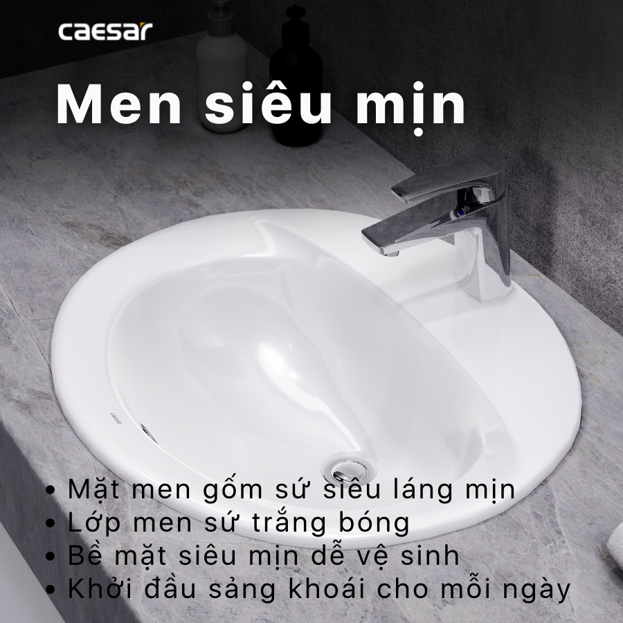 Chậu rửa Lavabo dương bàn L5018 Caesar