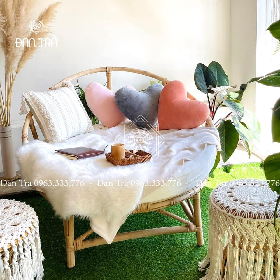 Ghế Mây Tròn Gía Rẻ- Ghế Mây Papasan Cách Tân Tình Yêu Thư Giãn -Kích thước 1m4 form chuẩn truyền thống- Bàn Ghế Mây Tre Đan Trà