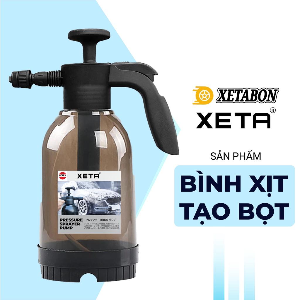 Combo bình xịt bọt tuyết cao cấp và dung dịch rửa xe đa năng tự động không chạm, bọt ra đều, mịn.
