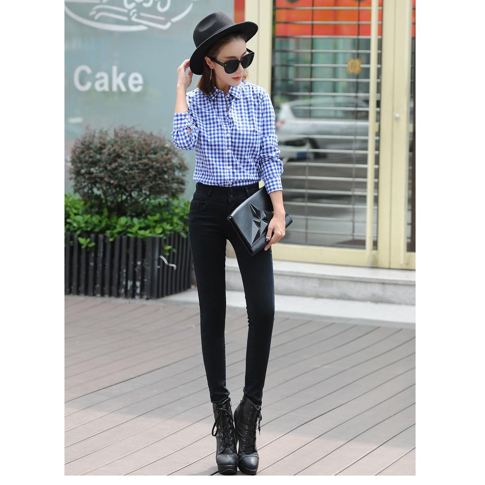 Quần jeans cạp cao hàng đẹp