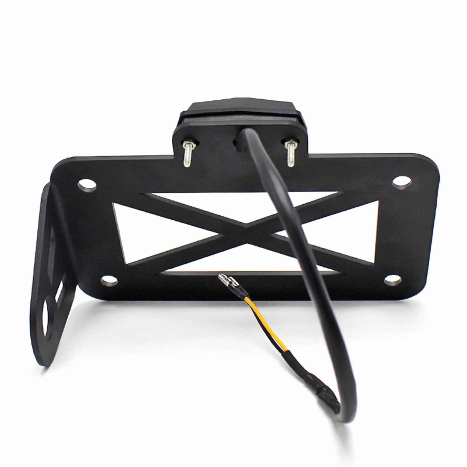 License Plate Frame Kit Side Mount for Harley License Plate Holder Fits for Moto Supplies