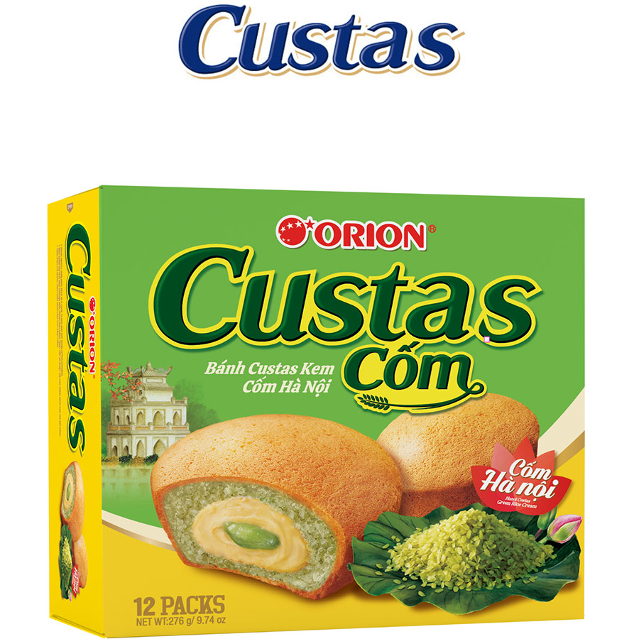 Bánh Custas Kem Cốm Hà Nội 12P