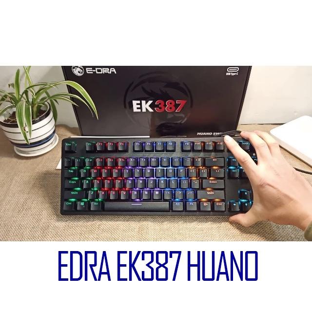 Bàn phím cơ Edr EK387 Huano brownredblue sw