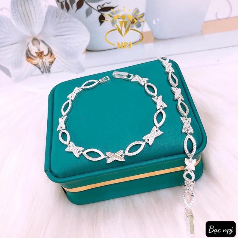 Lắc tay Bạc nữ , Vòng tay ️ SIÊU HOT ️Bạc Ta 100% - Bạc Npj