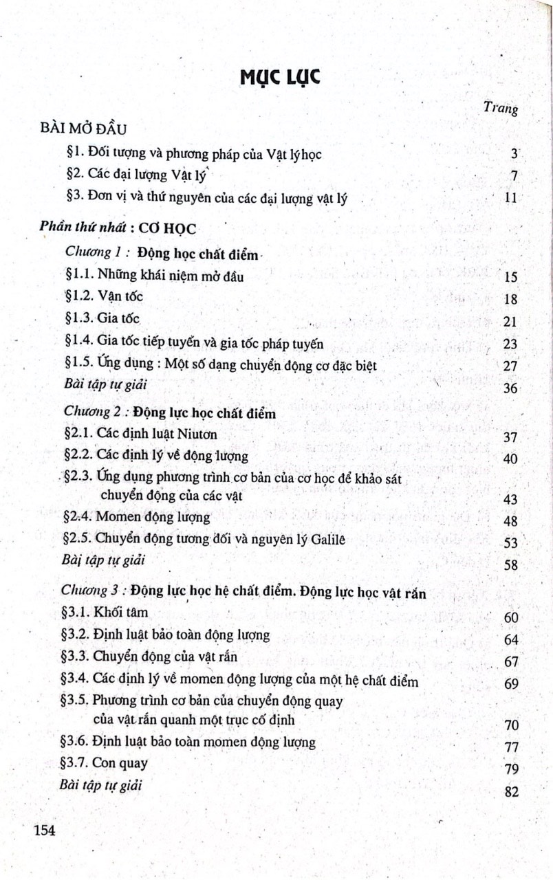 Giáo Trình Vật Lý Đại Cương Tập 1 ( Dùng Cho Sinh Viên Các Trường Cao Đẳng)