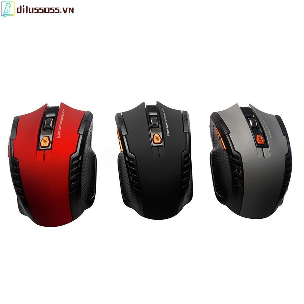 Chuột Gaming Dilussoss không dây 2.4GHz 6 nút bấm cho PC/Laptop