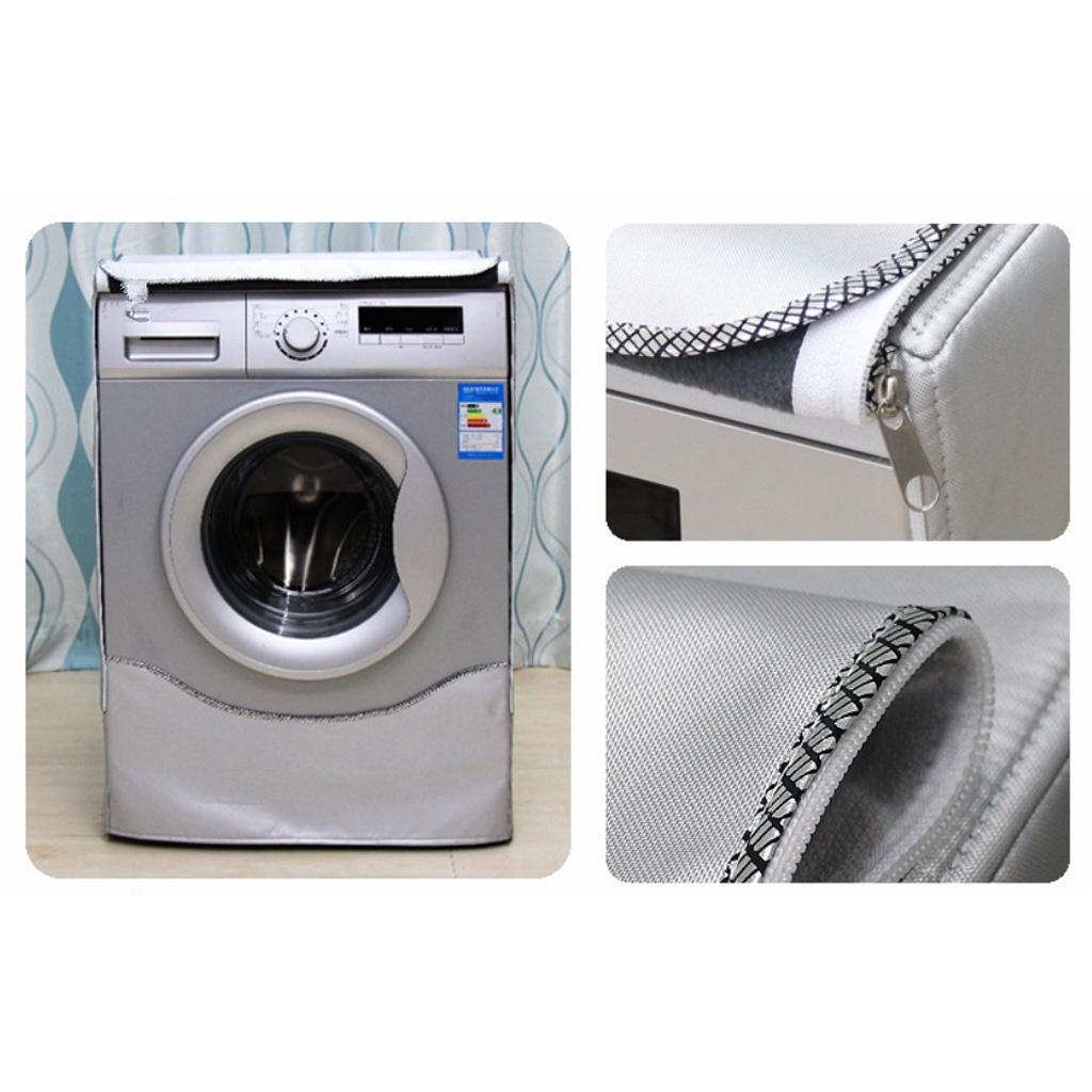Set of 2 Fully Automatic Washing Machine Cover Protector Cover Anti-aging