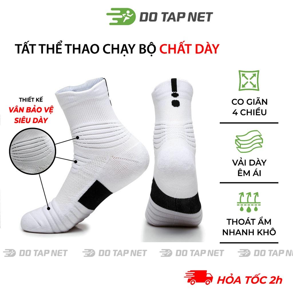 Tất Thể Thao Chạy Bộ Chống Trơn Trượt, Tất Dày Thấm Hút Mồ Hôi, Thoáng Khí