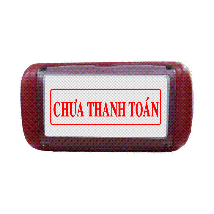 Con dấu liền mực Chưa Thanh Toán