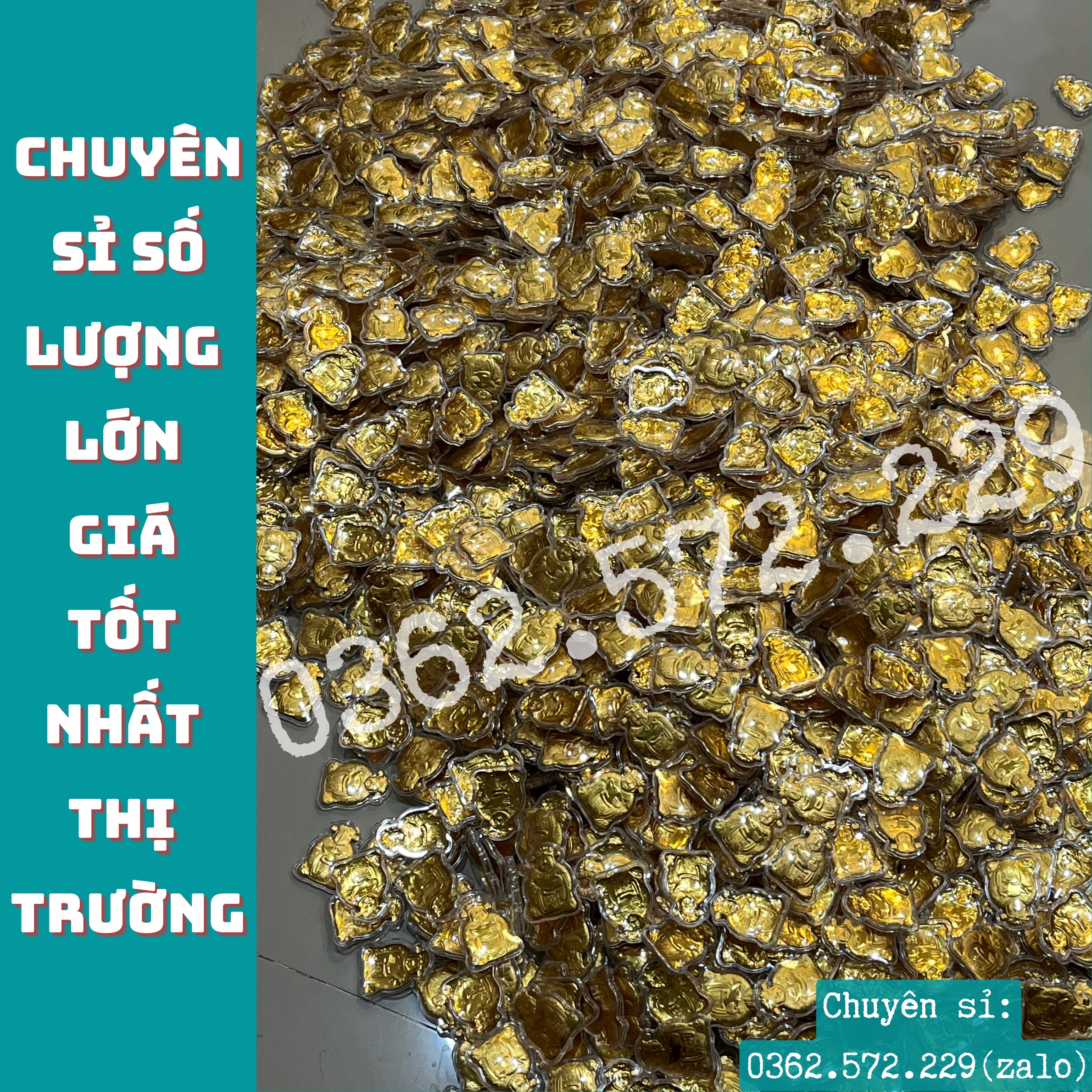 Sỉ Combo 10 Ông Thần Tài Mạ Vàng Kèm Túi Gấm Phúc Phong Thủy May Mắn-làm quà tặng,quà biếu độc lạ ý nghĩa