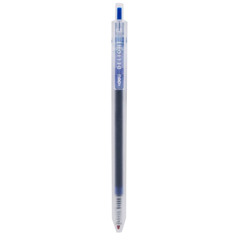 Bút Gel 0.5 mm - Deli EG118-LB - Mực Xanh Dương Nhạt