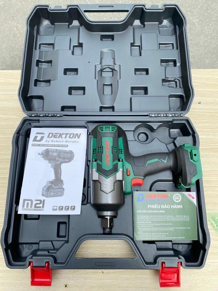 MÁY SIẾT BULON 21V ĐẦU 3/4 DEKTON M21-IW1450N - HÀNG CHÍNH HÃNG