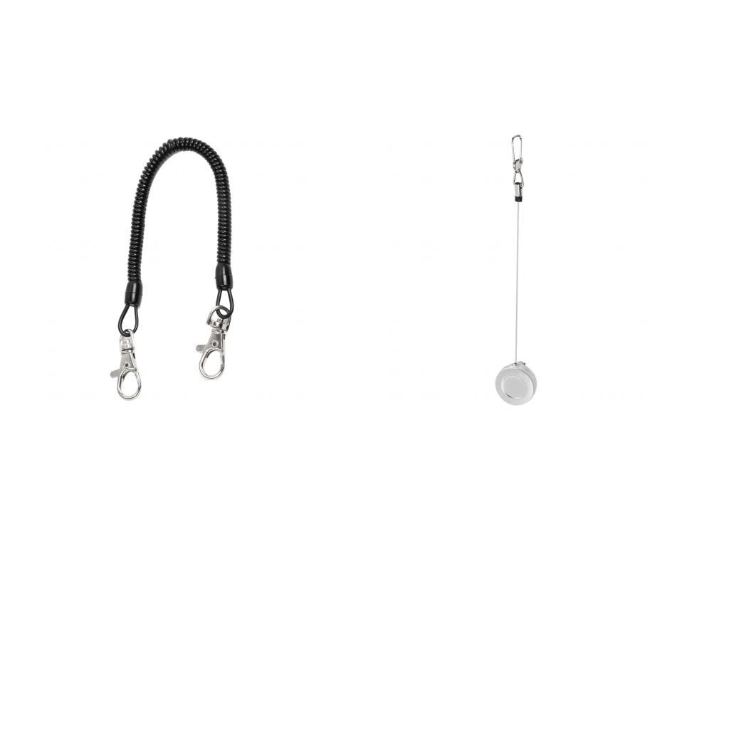 Elastic Fishing Lanyard Quick Release Holder And Mini Pin-on Retractor